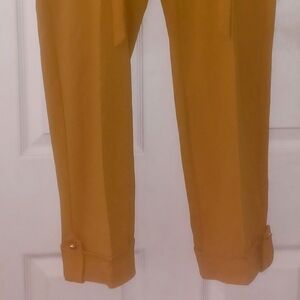 NYC Yellow Chinos with Tailored Hem Detail
